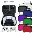 thumbnail image 5 of omarando Game Controller Storage Case,Compatible with PS5/ XBOX SERIES X/S / SWITCH gamepad, Travel Carrying Hard Protective Case,with USB to Type c Charging Data cable (Blue), 5 of 8