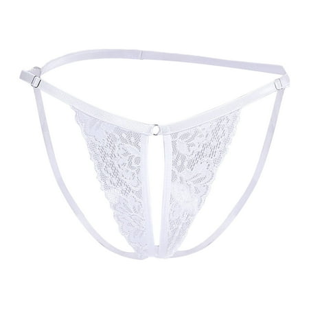 Bigersell Womens Plus Size Underwear Clearance Womens Panties Cotton Boyshort Thongs Panty Style P-826 Cotton Plus Size Panties Thong Briefs Mid Waist Women Cheeky Panties White XL