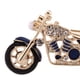 thumbnail image 4 of Broche Pin Insignia Motocicleta Cristal Azul Macarena Joyería Hombres Mujeres 3.9 x 1.9 cm, 4 of 8