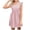 Pink, variant on Aeguzox Summer Dresses for Women Wooden Ear Waistband V-Neck Vacation Casual Dress,Sizes S-2XL