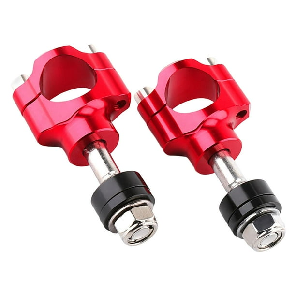 de manillar de motocicleta Universal, abrazaderas de barra, manillar de aleación de aluminio CNC de 28mm 1 par de adaptadores para motos de Rojo shamjiam Elevadores de manillar