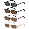 thumbnail image 1 of Gafas de sol KUGUAOK retro rectangulares para mujer con protección UV400, 1 of 6