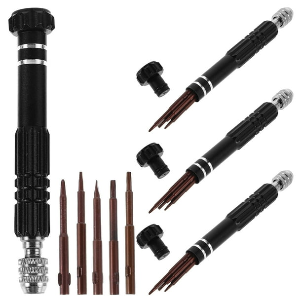Juego de 4 destornilladores multifunción para mantenimiento de vehículos, con puntas para reparaciones de automóviles, electrónica y uso doméstico. Kit de destornilladores de precisión.