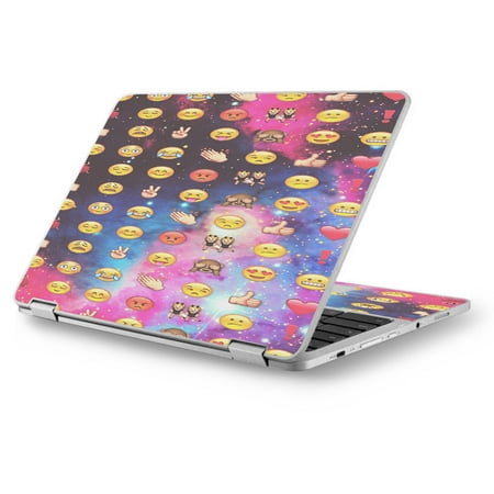 Skin Decal for MacBook Air 11" A1370 A1465 / Emojis in Galaxy Space