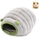 thumbnail image 1 of ZHAOCHENG Cama acogedora para animales pequeños que duermen Pequeña casa de invierno Cama cálida de felpa de algodón multifuncional con tapete antideslizante Perrera para hámsteres Conejillos de India, 1 of 5