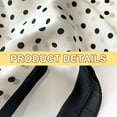 thumbnail image 3 of 70cm Polka Dots Square Scarf Neck Scarves Kerchief Neckerchief Headband for Women - black, 3 of 5