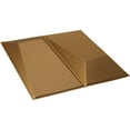 thumbnail image 6 of Ekena Millwork 11 7/8"W x 11 7/8"H Locke EnduraWall Decorative 3D Wall Panel, Bright Coat Gold (Covers 0.98 Sq. Ft.), 6 of 6