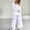 White, variant on Tbopshirt Women's 2 Piece Outfits Women Casual Summer Solid Long Sleeve Tops and Long Pants Suit Wide Leg Pants