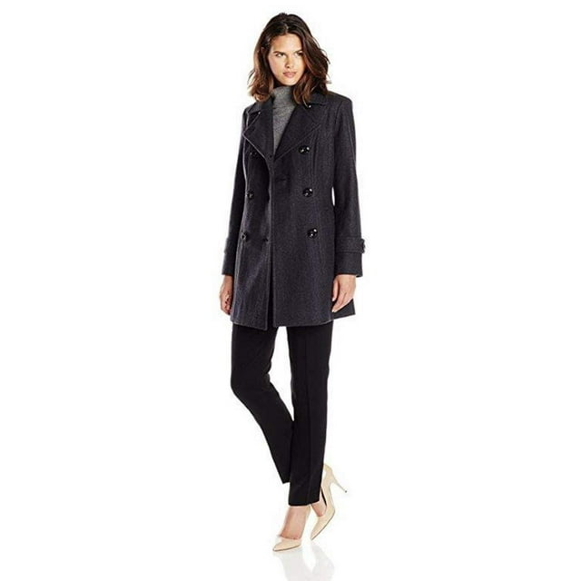 Anne Klein Women's Classic Double-Breasted Coat