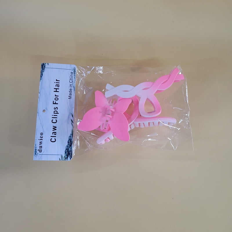 duwieo Claw clips for hair – Strong Hold Non-Slip Jaw Clips, Durable Matte Hair Clamps for Thick, Thin, Curly, or Long Hair