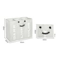 thumbnail image 3 of 3 Sections Laundry Hamper Waterproof Laundry Bag With Handle Foldable Basket, 3 of 4