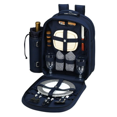 - Picnic at Ascot Bold Picnic Backpack for 2 - Navy