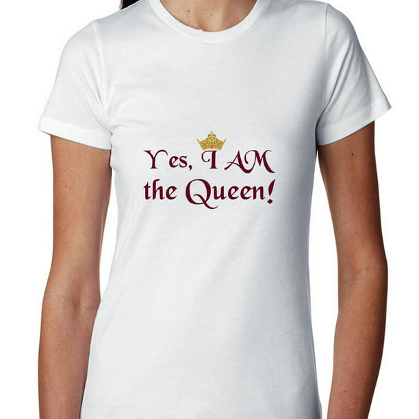Hollywood Thread - Yes, I Am the Queen - Purple with Royal Crown Women ...