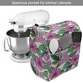 thumbnail image 2 of Floral Stand Mixer Cover, Repetitive Hibiscus Flowers Vibrant Leaves Plain Backdrop, Kitchen Appliance Organizer Bag Cover with Pockets, 5 Quarts, Pale Pink Hunter Green, by Ambesonne, 2 of 4