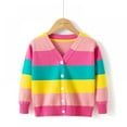 thumbnail image 6 of SYNPOS 1-7T Girls' Cardigans - Toddler Little Girl Zip Up Hoodie Jacket Rainbow Hooded Sweatshirt Fall Winter Kid Long Sleeve Shirt Pullover Top, 6 of 6