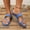 #336-Blue, variant on Wowcloth Roman Style Casual Slides for Women – Comfortable Low Heel Slip-On Sandals for Home & Outdoor Footwear