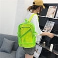 thumbnail image 2 of Mochila transparente grande de 17x12,5x6 pulgadas - Mochila transparente de PVC resistente con correas acolchadas reforzadas para colegio, deportes, trabajo y viajes, 2 of 3