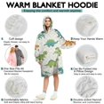 thumbnail image 5 of Wearable Oversized Blanket,Dinosaurs Pattern Wearable Blanket Hoodie for Adults,Cozy Hooded Blankets with Super Pockets,Super Warm Fuzzy Pullover for Women & Men, 5 of 6