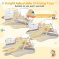 thumbnail image 6 of Costway 3-in-1 Triangular Climbing Toys Foldable & Height-adjustable Triangle Set Colorful, 6 of 9