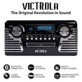 thumbnail image 4 of Tocadiscos Retro Bluetooth Victrola Negro con Centro Multimedia y Altavoces Integrados, 4 of 5