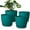 Blue, variant on Plant Pots 8 Inch Set of 2, Flower Pots with Multi Mesh Drainage Holes, Planters for Indoor Outdoor Garden Plants and Flowers (White)