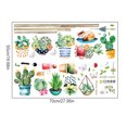 thumbnail image 4 of Bearachild Pegatinas de pared de cactus en maceta, decoración de jardín, oficina, ventana, puerta, armario, jardinera, papel tapiz, Mural, Decoración del hogar, 4 of 6