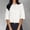 White, variant on Button Down Shirts for Women Womens Shirts Summer Blouses for Women 2025 Womens Half Sleeve Cardigan Shirt Cropped Button Down Tops Oversized Lightweight Ribbed Knit Top White M