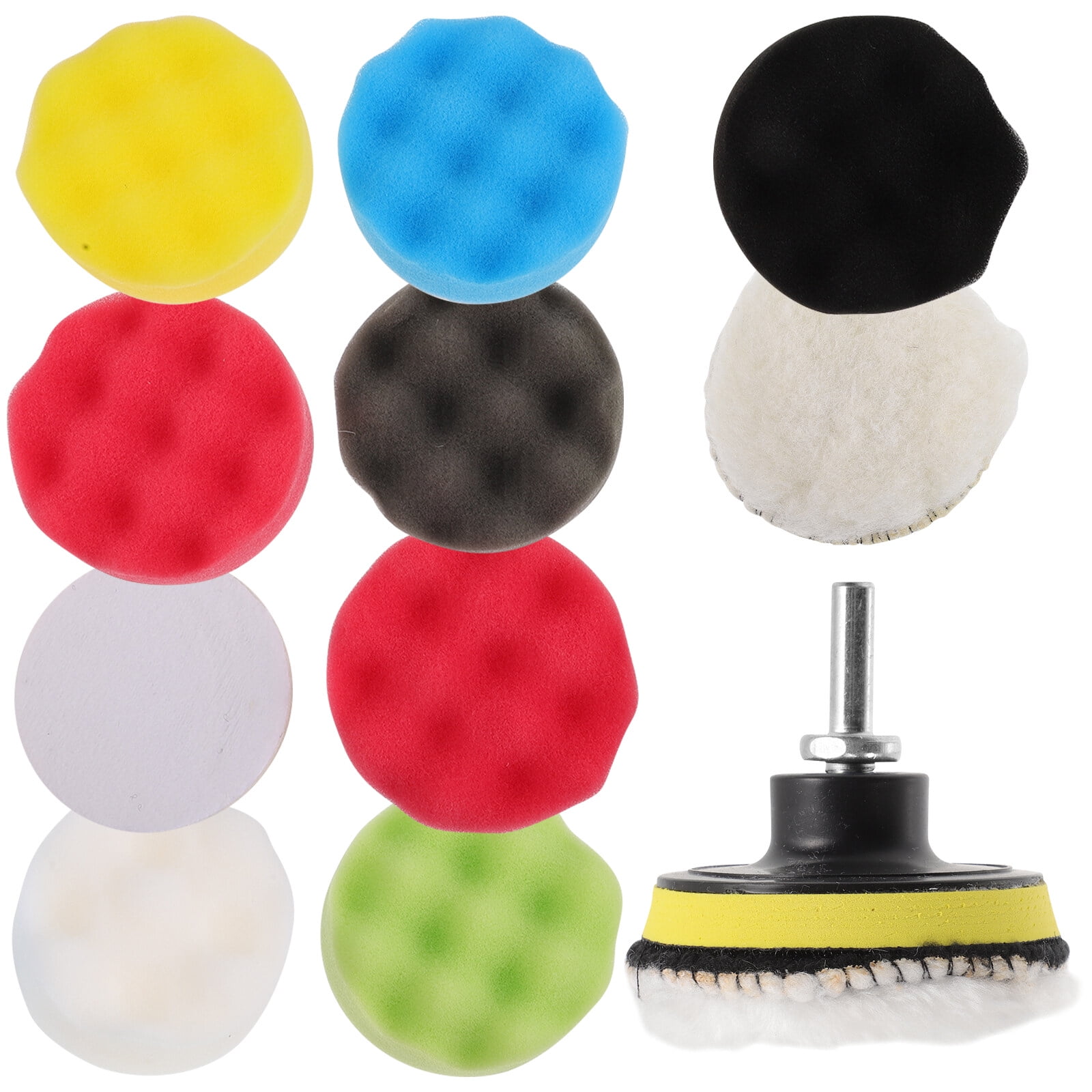 1 Set Drill Buffer Attachment Polishing Wheel Polishing Pad For Drill