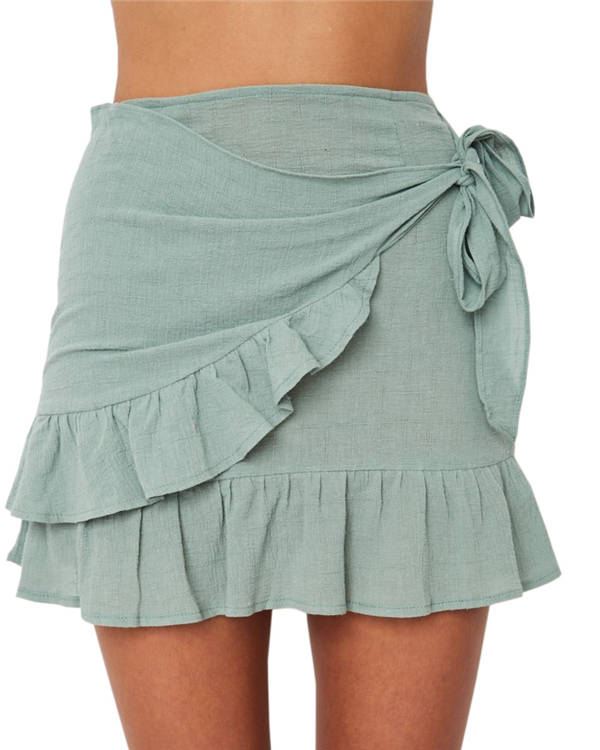Womens Floral Mini Skirts Ruffle Hem A Line Short Skirts Walmart Canada