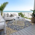 thumbnail image 6 of Addison Rugs Chantille Indoor/Outdoor Traditional Global Navy Washable Rectangle Rug, 8' x 10', 6 of 6