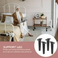 thumbnail image 5 of STOBOK Wear-Resistant Bed Support Legs Black Steel Plastic Easy Install 4Pcs, 5 of 6