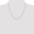 thumbnail image 5 of Avariah Diamonds Solid 14K White Gold 0.8mm Boston Link Chain - 20"- Made In Italy, 5 of 8