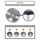 thumbnail image 3 of Kone 2 Piezas De Repuesto Para Colador De Cesta Para Fregadero De Cocina Para Desagües Estándar De 3-1/2 Pulgadas, Cuerpo De Acero Inoxidable Cepillado, Perilla Central De Metal Con Tapón De Goma, 3 of 5