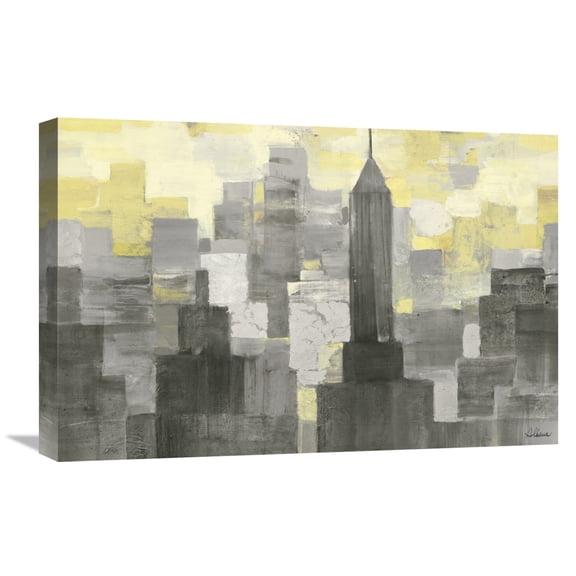 Global Gallery Albena Hristova 'City Blocks Neutral' Canvas Wall Art