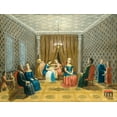 thumbnail image 2 of Field, Erastus Salisbury 18x15 Gold Ornate Wood Framed with Double Matting Museum Art Print Titled - Egyptian Scene (possibly Moses and Zipporah), 2 of 4