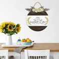 thumbnail image 3 of Eveokoki Kitchen Signs Wall Decor,This Kitchen Is Seasoned With Love Rustic Round Wooden Sign,For Home, Office, Store Or Restaurant 12Inch, 3 of 6