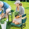 thumbnail image 2 of Costway Folding Sturdy Garden Kneeler Gardener Kneeling Pad & Cushion Seat Knee Pad Seat, 2 of 11