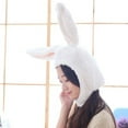 thumbnail image 6 of Cheers.US Cute Girls Hat Plush Rabbit Ears Hat Earflap Cap Head Warmer Photo Supplies Hat, 6 of 7