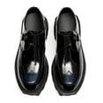 thumbnail image 4 of Santimon Black Loafers for Men Classic Wedding Dress Shoes Tuxedo Slip on Loafers Buckle Casual Shoes US 8.5, 4 of 8