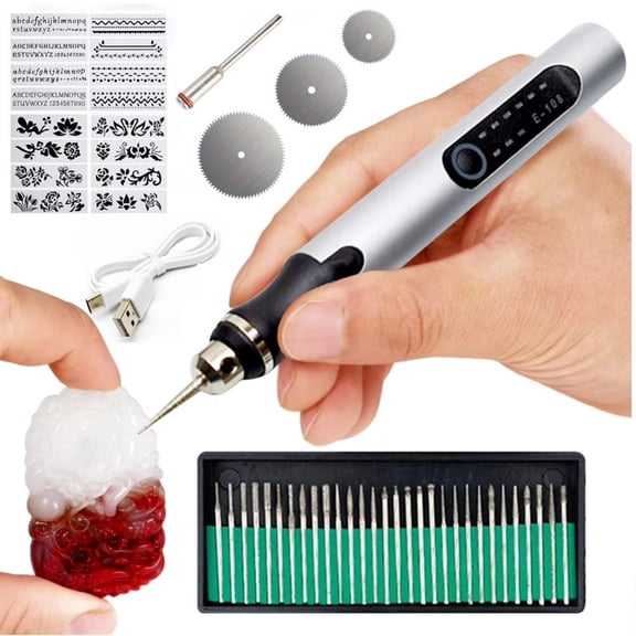 2026 NEW Electric Engraving Pen, USB Rechargeable Cordless Engraving Machine, Portable DIY Rotary Engraver for Jewelry Wood Glass Stone Carving Christmas gifts New Year's gifts birthday gifts