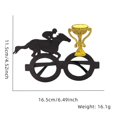 thumbnail image 3 of Horse Racing Festival Glasses Festival Party Dressup Photo Props Horse Riding Style Glasses Party Decoration Party Flags 3x5 Outdoor Double Special Event Dresses Women Party Decorations for Women 50th, 3 of 3