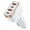 White, variant on 40W USB Fast Car Charger 4 Ports Car Charger Adapter Dual Type C PD 20W For Motorcycle Marine Boat RV ATV ,No More Cable Clutter