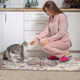 thumbnail image 4 of Kitchen Rugs and Mats Non Skid Washable Bohemian Vintage Orange Carpet Kitchen Mat and Rug Set,Floor Cushion Waterproof Rug,Rubber Backed Area Rugs for Kitchen Laundry, 4 of 7