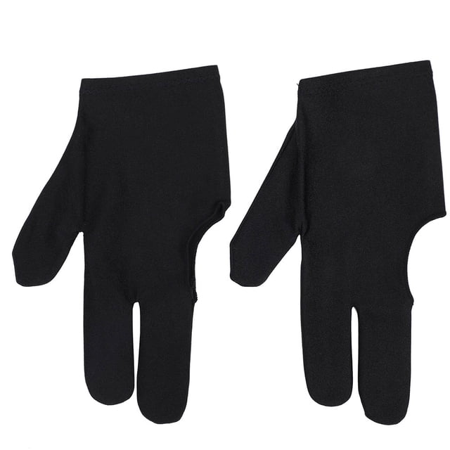 Guante de billar inglés, 2 piezas Guante de taco de billar inglés unisex Guante de billar Aspecto llamativo