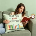 thumbnail image 1 of Campus Themed Pillow Covers Letter Printed Cushion Cases Decorative Throw Pillowcases For Living Room Sofa And Study Room Decoration, 1 of 9