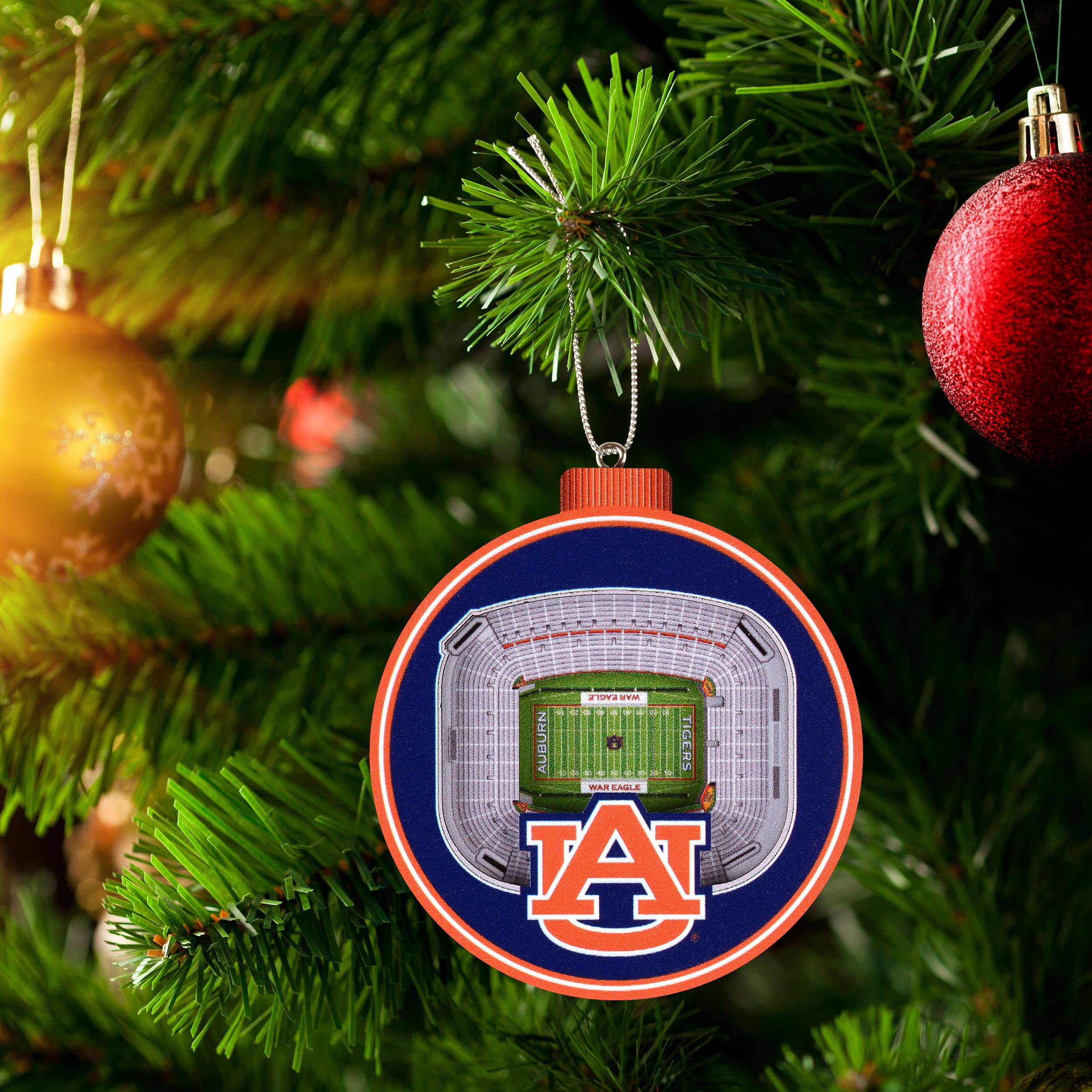 YouTheFan NCAA Auburn Tigers 3D StadiumView Ornament