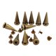 thumbnail image 5 of 10 Conjuntos Tornillos De Aleación Tornillos De Cono Trasero Remaches Para Zapatos De Cuero Bolsas Decoración Bronce 10x25mm Zulema Spike Rivet Studs for Craft, 5 of 6