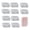 24x10cm, variant on 50 Pcs Die Cuts Storage Pockets Stamp Storage Bag Plastic Envelopes Pockets