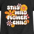 thumbnail image 3 of Instant Message - Stay Wild Flower Child - Toddler & Youth Girls Short Sleeve Graphic T-Shirt, 3 of 6