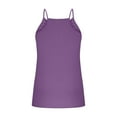 thumbnail image 6 of Women Cotton Linen Tanks Side Split Camis Spaghetti Strap Tank Top Solid Color Blouses V Neck Camisole Sleeveless Shirt Loose Fit Vest Lightweight Breathable Clothing, 6 of 6